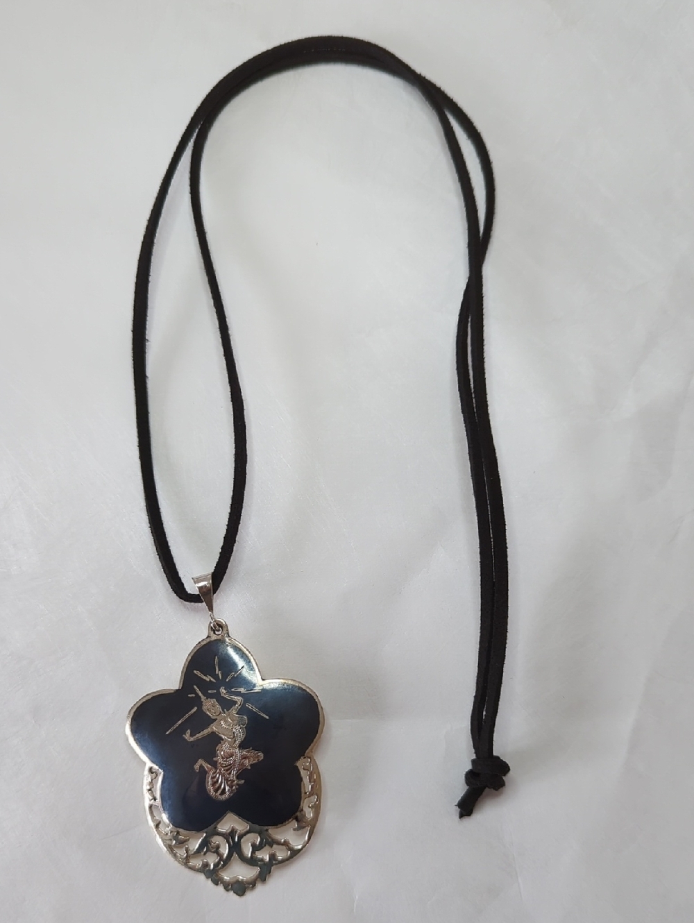 Antique SIAM Sterling Silver Necklace / Brooch